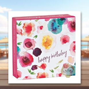 FlipTop 正 萌芽 书57书籍图书外版 teNeues进口原版 Notecards英文文创卡牌teNeues盒装 Mini Bloom 繁花迷你问候卡Sprout 预售