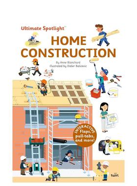 【现货】【极致焦点翻翻立体书】建造新家 Ultimate Spotlight: Home Construction 原版英文儿童趣味