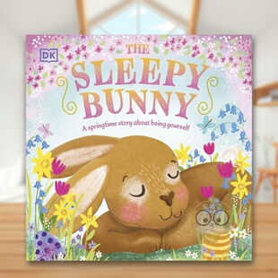【预售】沉睡的小兔英文儿童绘本自我认知情绪管理进口原版外版书纸板书3-6周岁【First Seasonal Stories】The Sleepy BunnyDKD书