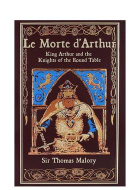 【预售】【皮封经典收藏】亚瑟王之死 【Leather-bound Classics】Le Morte d'Arthur 原版英文文学进口书籍图书外版正版