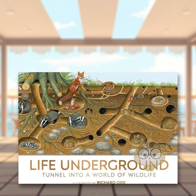 【预售】【DK全景百科】地下生活：进入野生动物世界的隧道英文儿童绘本知识百科进口原版外版书精装3-6周岁【DK Panorama】Life书
