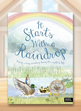 【现货】从一滴雨开始It Starts With A Raindrop英文儿童绘本动物生态环保6-9岁精装Sally Garland; Aimee Gallagher进口原版书w