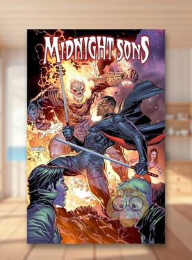 【预售】【Marvel】午夜之子血色狩猎英文漫画平装进口原版书MIDNIGHT SONS: BLOOD HUNT Ken Lashley书籍图书外版正版