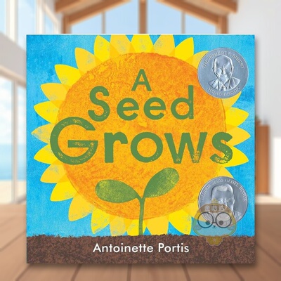 【现货】一颗种子生长A Seed Grows  英文儿童绘本动物生态环保3-6岁精装Antoinette Portis进口原版书Neal Porter823448920书籍图