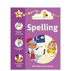 【预售】作业小能手：拼写练习（含200枚奖励贴纸） 【Homework Heroes】Spelling 原版英文儿童语言/概念启蒙进口书籍图书外版正