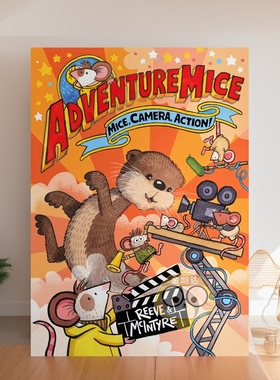 【预售】冒险萌鼠团：镜头开拍！ Adventuremice: Mice， Camera， Action! 原版英文儿童桥梁书进口书籍图书外版正版