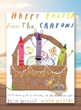 【预售】蜡笔复活节快乐英文儿童绘本节日庆典进口原版书精装Happy Easter From The Crayons DAYWALT  DREW Penguin Books书籍图