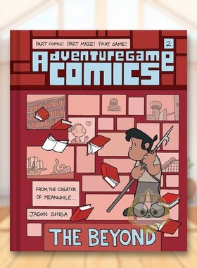 【现货】冒险游戏漫画超越第2册Adventuregame Comics The Beyond Book 2英文儿童漫画6-9岁精装Jason Shiga进口原版书Amulet Boo