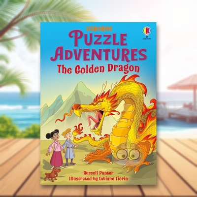 【现货】【解谜冒险】黄金龙之谜 【Puzzle Adventures】The Golden Dragon 原版英文儿童桥梁书 益智互动 全彩桥梁读物进口书籍图