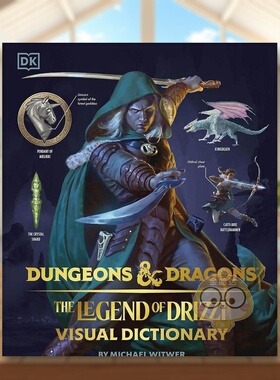 【现货】龙与地下城：Drizzt 的传说英文插画原画设定集进口原版外版书14岁以上Dungeons & Dragons The Legend of Drizzt Visua书