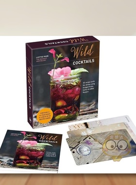 【预售】狂野鸡尾酒（盒装卡牌）英文餐饮进口原版外版书盒装14岁以上Wild Cocktails Deck Lottie Muir Ryland Peters&Small书籍