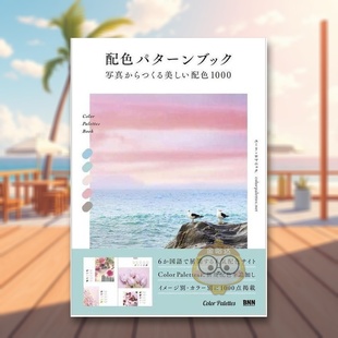 【现货】配色图鉴：从照片中提取的1000种美丽配色 日文艺术版面色彩配色平面设计日版进口原版图书外版书籍配色パタ—ンブック 写