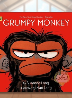 【预售】暴躁猴英文儿童绘本自我认知情绪管理进口原版书平装3岁6岁Grumpy Monkey Lang  Suzanne Puffin Books (UK)书籍图书外版