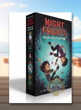 【现货】夜惊猫系列盒装Night Frights Fraidy-Cat Collection 英文青少年读物Joe McGee and Teo Skaffa进口原版书Aladdin66书籍