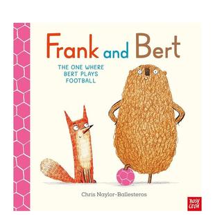 那一天 英文儿童绘本进口书籍图 原版 One 预售 弗兰克与伯尔特：伯特踢足球 Where and Frank Football Bert Plays The