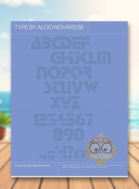 【预售】字体档案阿尔多诺瓦雷塞英文平面设计字体图案标志设计Aldo Novarese进口原版书精装14岁以上Type by Aldo Novarese Let书