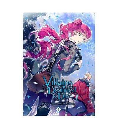 【预售】漫画 反派角色只有死亡结局卷4 Villains Are Destined to Die  Vol. 4 英文漫画书原版进口图书 恋爱手游的男主都很危险