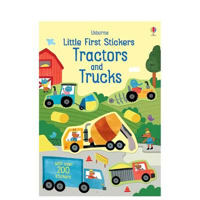 【预售】小小贴纸：拖拉机和卡车 Little First Stickers Tractors and Trucks 原版英文儿童趣味