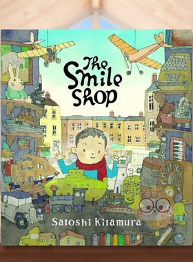 【现货】【2021凯特格林纳威奖提名】微笑商店The Smile Shop英文儿童绘本自我认知情绪管理3-6岁平装Satoshi Kitamura进口原版书