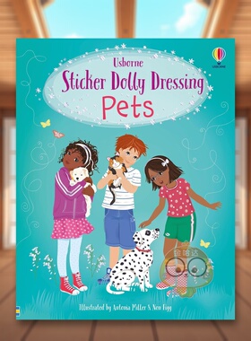 【现货】多莉贴纸装扮动物Sticker Dolly Dressing Pets英文儿童趣味6-9岁平装Fiona Watt  Non Figg  Antonia Miller 进口原版书