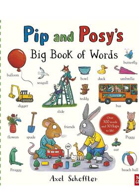 【现货】皮普和波西：翻翻单词大书 Pip and Posy's Big Book of Words 英文原版儿童语言/概念启蒙
