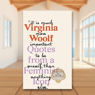 Feminist Virgini Woolf from Quotes 佛吉尼亚伍尔夫女性主义标杆语录Virginia Inspiring Icon英文传记精装 Original 现货