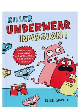 【现货】内衣特击队 Killer Underwear Invasion! 原版英文儿童漫画 幽默漫画 图像小说