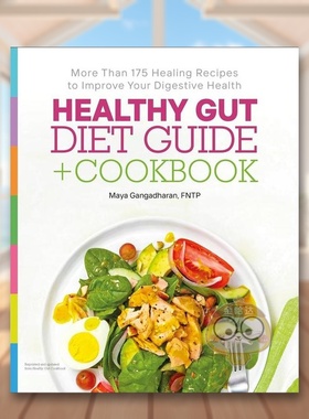 【预售】健康肠道饮食指南（烹饪书）英文餐饮进口原版外版书平装14岁以上Healthy Gut Diet Guide + Cookbook Gavin Pritchard书