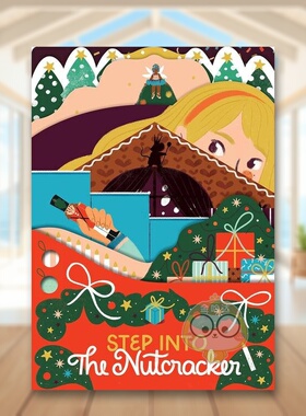 【现货】胡桃夹子The Nutcracker英文儿童趣味3-6岁纸板书Cynthia Alonso; words&pictures进口原版书words & pictures711260书籍