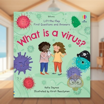 【预售】【翻翻书】什么是病毒【Lift-the-Flap Questions and Answers】What is a Virus英文儿童趣味6-9岁精装Katie Daynes and