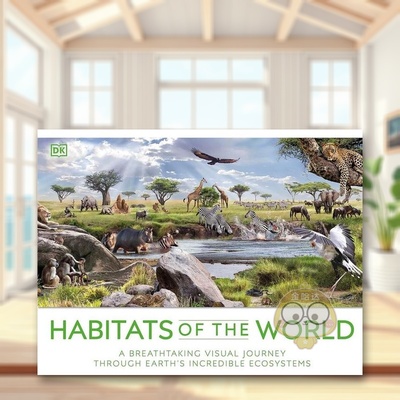 【预售】【DK全景百科】栖息地：地球的神奇生态系统视觉之旅英文儿童绘本知识百科进口原版外版书精装3-6周岁【DK Panorama】Ha书