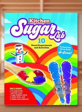 【现货】糖果厨房实验室Kitchen Sugar Lab英文儿童艺术启蒙6-9岁精装Jen Malone进口原版书Voyageur Press760372326书籍图书外版