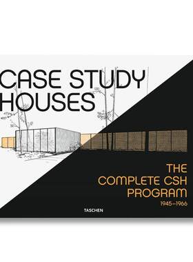 【现货】Case Study Houses. The Complete CSH Program 1945-1966 房子案例研究 英文原版进口住宅居住空间建筑设计图书Elizabet