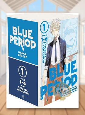 【预售】蓝色时期套装#16赠限定涂色书英文漫画图书进口原版书Blue Period Manga Box Set 1平装14岁以上Tsubasa Yamaguchi Koda书
