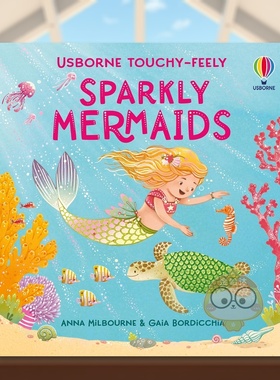 【预售】【闪亮触感】闪亮触感美人鱼 【Touchy-Feely Sparkly】Touchy-Feely Sparkly Mermaids 原版英文儿童趣味