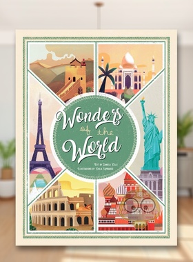 【预售】世界奇迹：伟大建筑地图集 Wonders of the World :Atlas of the Most Spectacular Monuments 原版英文儿童绘本进口书籍