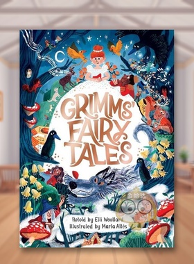 【预售】格林童话新编 英文儿童故事进口原版外版书简装3-6周岁Grimms' Fairy TalesElli WoollardPan Macmillan书籍图书正版