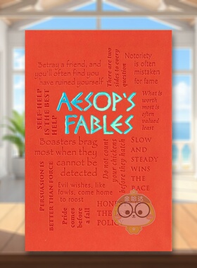 【预售】【字云经典】伊索寓言 【Word Cloud Classics】Aesop's Fables 原版英文文学 特殊书口 压纹封面