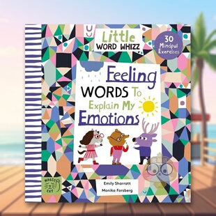 【现货】小词匠:关于情绪和知觉的词汇 【Little Word Whizz】Feeling Words to Explain my Emotions英文儿童自然拼读Monika For