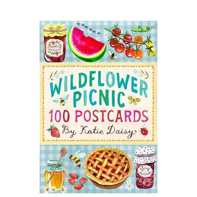 【预售】野花野餐明信片集：100帧风景 Wildflower Picnic Postcards: 100 Postcards 原版英文餐饮生活美食进口书籍图书外版正版
