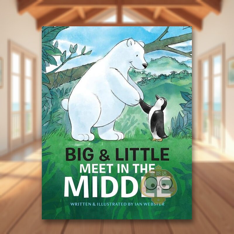 大北极熊和小企鹅来相遇 Big