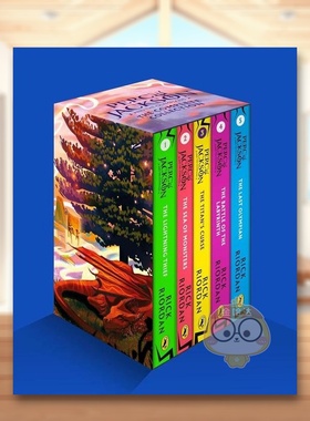 【预售】波西·杰克逊与奥林匹亚众神 5册盒装 Percy Jackson and the Olympians Boxset 原版英文青少年读物进口书籍图书外版正版