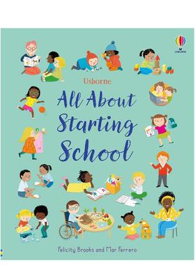 【现货】关于开学的一切 All About Starting School 英文原版儿童情绪管理绘本6-9岁性格培养图画书进口英语启蒙读物书籍