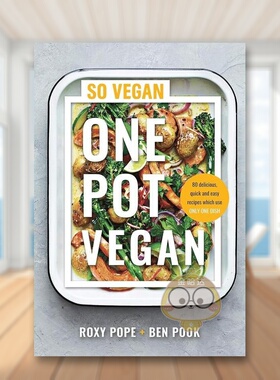 【预售】一锅素食英文餐饮进口原版外版书精装14岁以上One Pot Vegan Roxy Pope Michael Joseph书籍图书正版