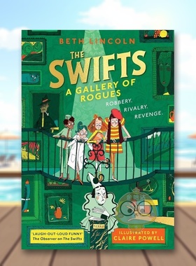【现货】斯威夫特一家#2：无赖画廊 2024卡内基文学奖长名单作品续集英文儿童故事进口原版外版书精装3-6周岁The Swifts: A Gall书