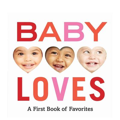 【现货】Abrams概念启蒙系列 有爱之书 Baby Loves: A First Book of Favorites 英文原版儿童启蒙纸板书绘本0-3岁宝宝爱书