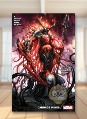 【现货】【Marvel】屠杀卷2地狱屠杀英文漫画简装进口原版书CARNAGE VOL. 2: CARNAGE IN HELL RAM V.  Roge Antonio  Francesco书