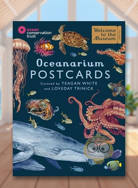 【预售】【欢迎来到博物馆】海洋馆明信片Oceanarium Postcards 英文文创明信片Loveday TrinickBonnier Books进口原版书07书籍图