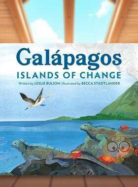 【现货】加拉帕戈斯英文儿童绘本动物生态环保进口原版书精装Galápagos BULION Peachtree Publishers书籍图书外版正版