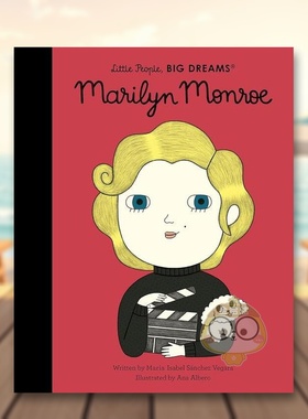 【预售】【小人物大梦想】玛丽莲·梦露英文儿童绘本人物传记进口原版外版书精装3-6周岁Marilyn MonroeMaria Isabel Sanchez Veg